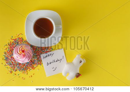 Birthday Present Decoration Concept.