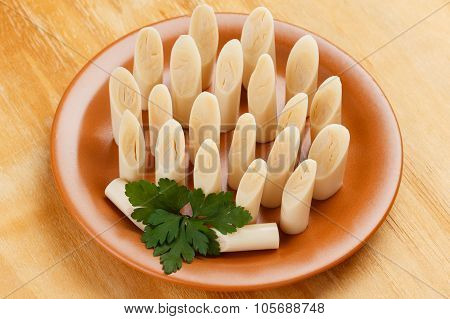 Heart Of Palm (palmito) On Plate