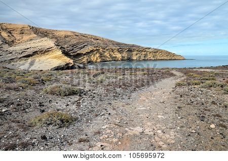 Volcanic Rock Basaltic Formation in Gran Canaria