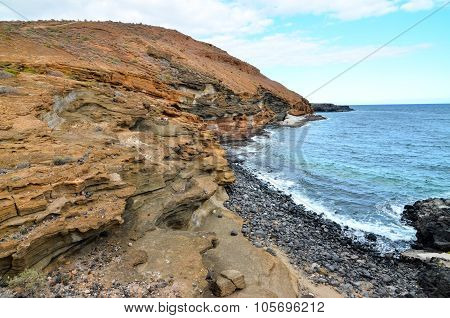 Volcanic Rock Basaltic Formation in Gran Canaria