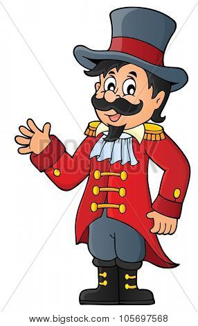 Circus ringmaster theme image 1 - eps10 vector illustration.