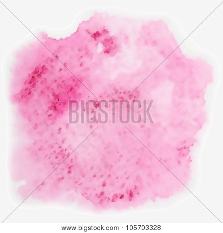 Pink watercolor spot