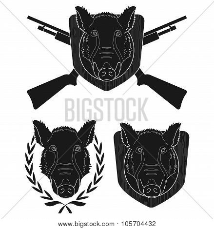 Hunting Trophy Boar Set
