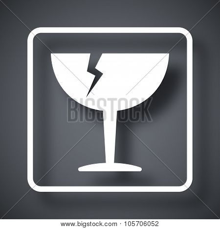 Breakable Or Fragile Material Packaging Symbol