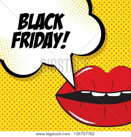Black Friday Sale Vector Illustration