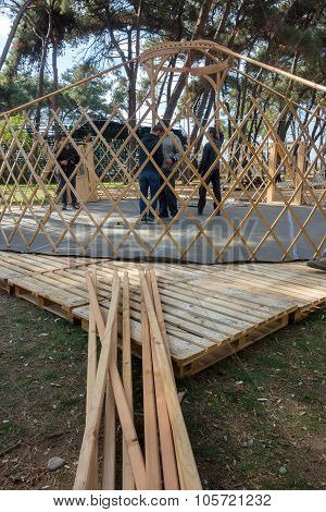 Construction Scene Yurt