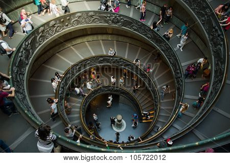 Spiral Stairs In The Vatican Museums