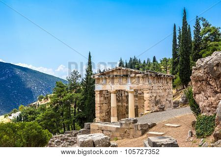 The Athenian Treasury In Delphi