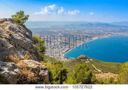 Panoramic View Of Loutraki, Greece