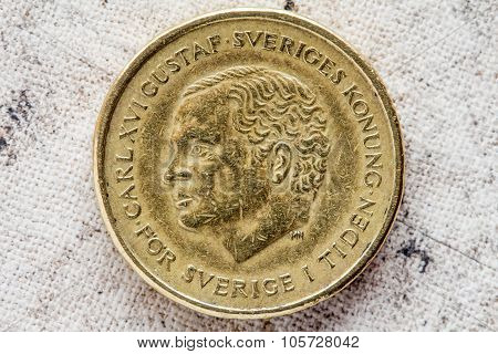 Obverse Of Ten Swedish Kronor