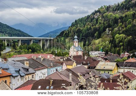 Medieval city. Gmuend, Austria.