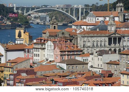 Europe Portugal Porto Ribeira Old Town Douro River