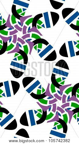 Abstract Star Pattern Over White
