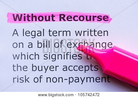 Without Recourse