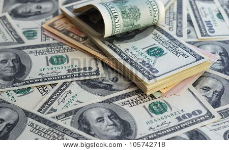 Dollar bank note money background