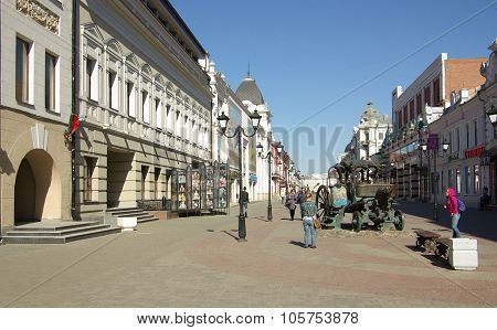Kazan, Republic Tatarstan, Russia - May, 2014:  The Streets Of The Old Town