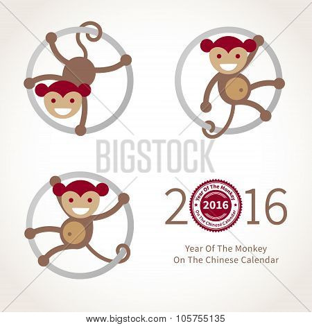 Monkey, Symbol Of 2016 In Chinese Calendar.