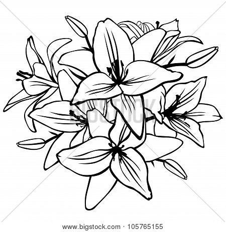 Lilies Flower Bouquet