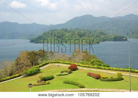 Surat Thani, Thailand - January 19, 2014: Ratchaprapha Dam In Khao Sok National Park