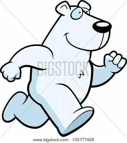 Polar Bear Running