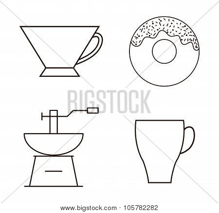 Coffee drink shop design.