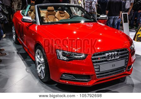 Frankfurt - Sept 2015: Audi S5 Presented At Iaa International Mo