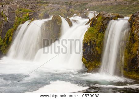Parte de la cascada de Dynjandi - Islandia