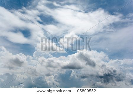 Blue sky and clouds