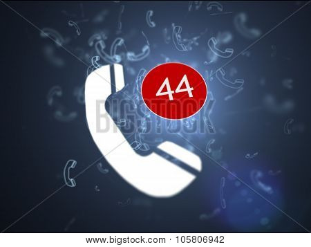 Missing Calls. Concept missed phone calls