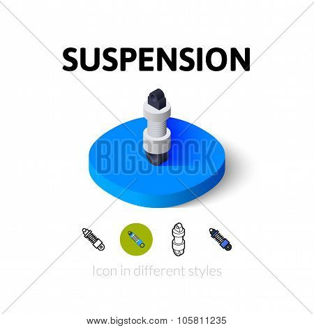 Suspension icon in different style