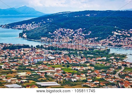 Trogir And Ciovo Island Aerial View