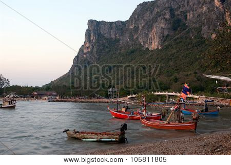 Fishermen Boat In Thailand.