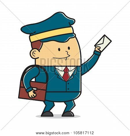 Postman with letter