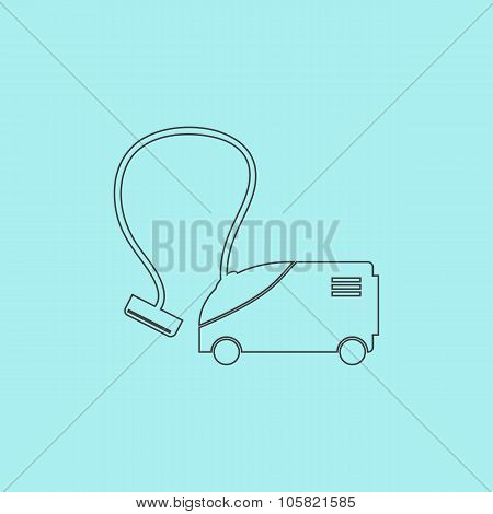 Vacuum cleaner vector icon