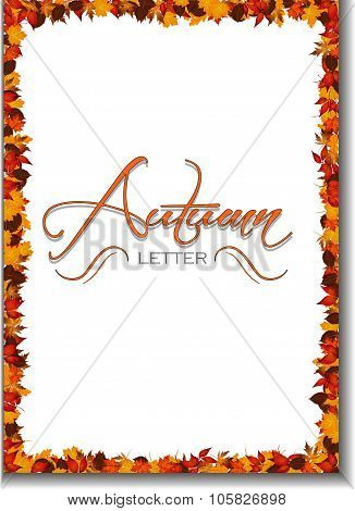 Autumn Letter Background