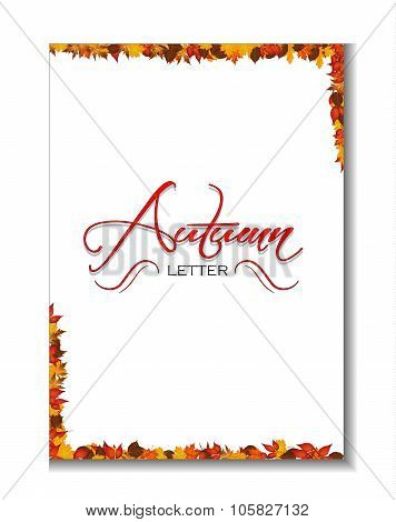 Autumn Letterhead Background