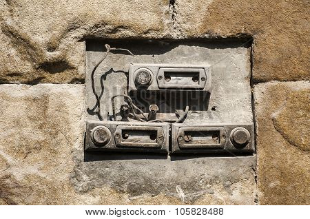 Home bell buttons plate