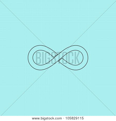 infinity sign vector icon