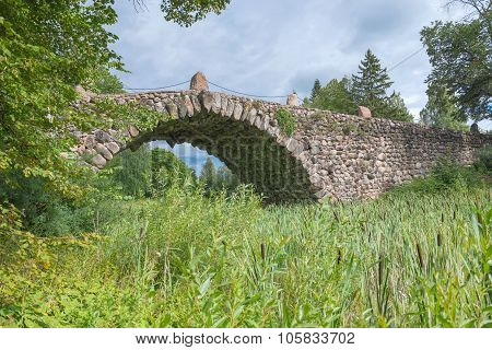 Hundred-meter Boulder-arch Bridge With Two Grotto - Aviary, Called By Locals 