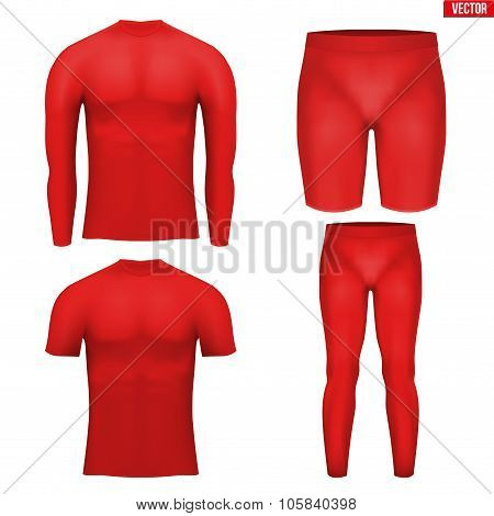 Thermal underwear layer compression set