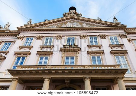 Facade Of Primate Palace In Bratislava Old Town