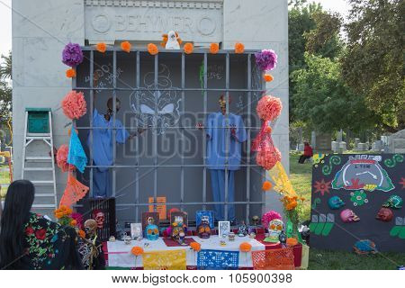 Traditional Mexican Altar Installation.