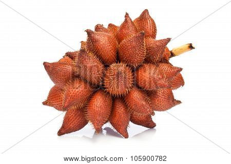 Zalacca Asian fruit isolated on white background