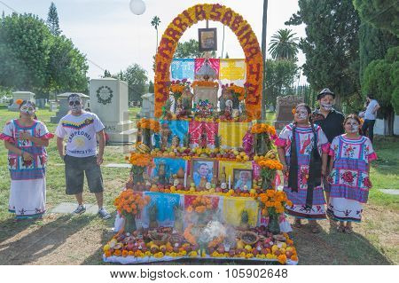 Traditional Mexican Altar Installation.