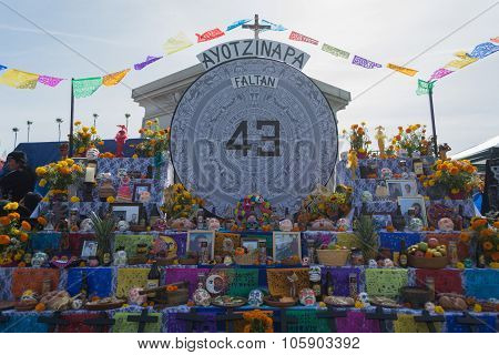 Traditional Mexican Altar Installation.