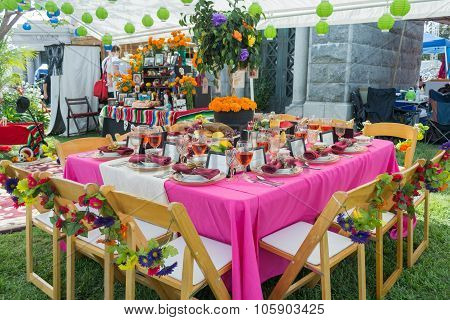 Traditional Mexican Altar Installation.