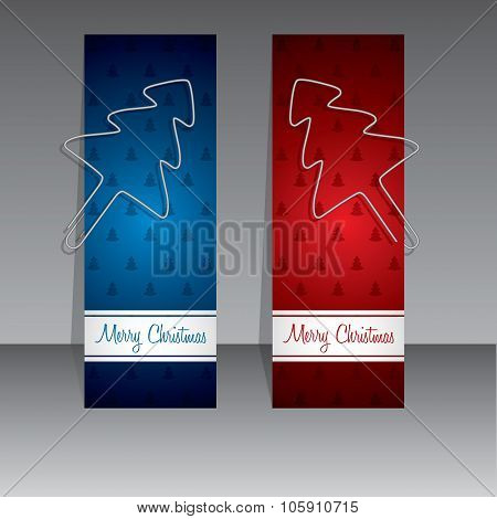 Christmas Shopping Labels With Binder Clip Christmas Trees