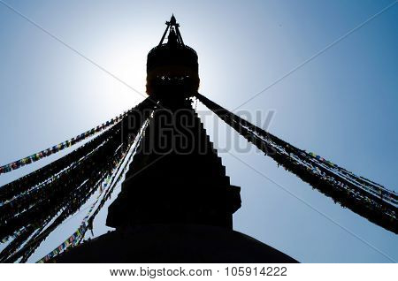 Stupa Swayambhunath In The Kathmandu, Nepal
