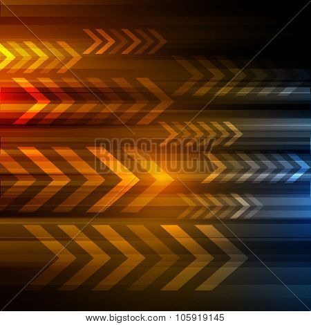 Abstract Vector Background With Arrows