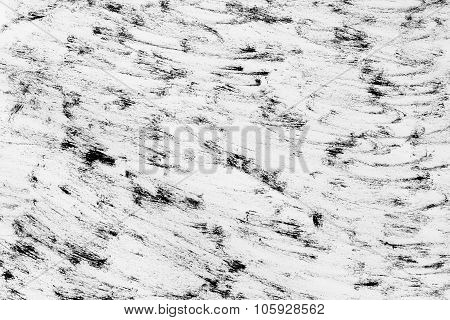 Texture Background Of Brushwork That Is Similar The Sea , Black And White.